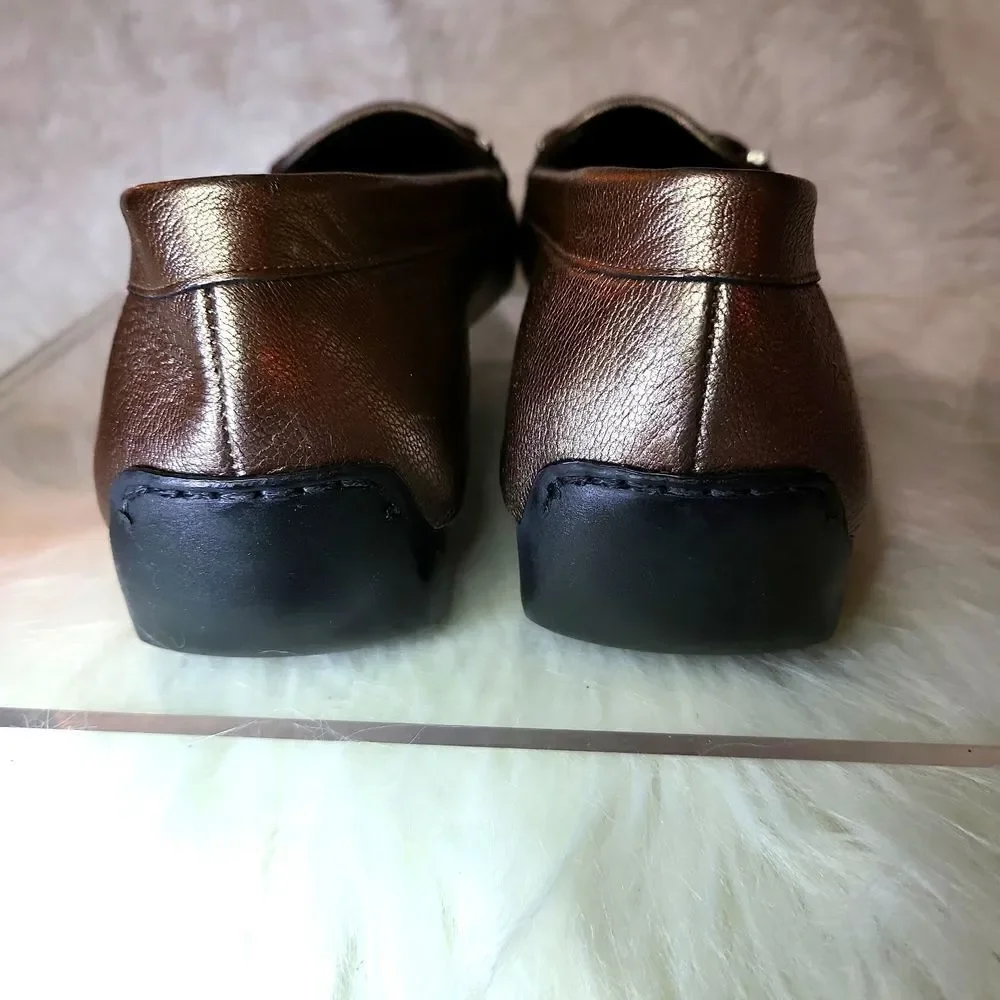 NWOT STUART WEITZMAN LINCOLN SABLE OLD NAPPA SZ.11 NARROW ,PEWTER SILVER